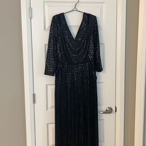 CK Black Sequin Jumpsuit